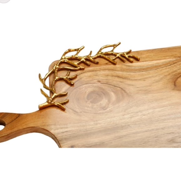 WOODEN HANDMADE CHARCUTERIE CUTTING CHOPPING BOARDS GOLD CORAL KITCHEN DECOR - Picture 6 of 9